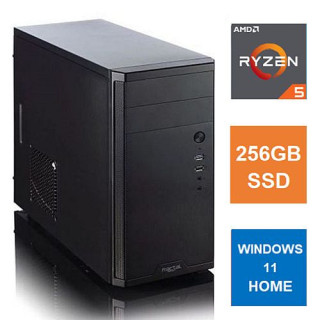 Ryzen 5 5600G, 8GB 3200MHz, 256GB SSD, Bequiet 450W, No Optical, KB & Mouse, Windows 11 Home
