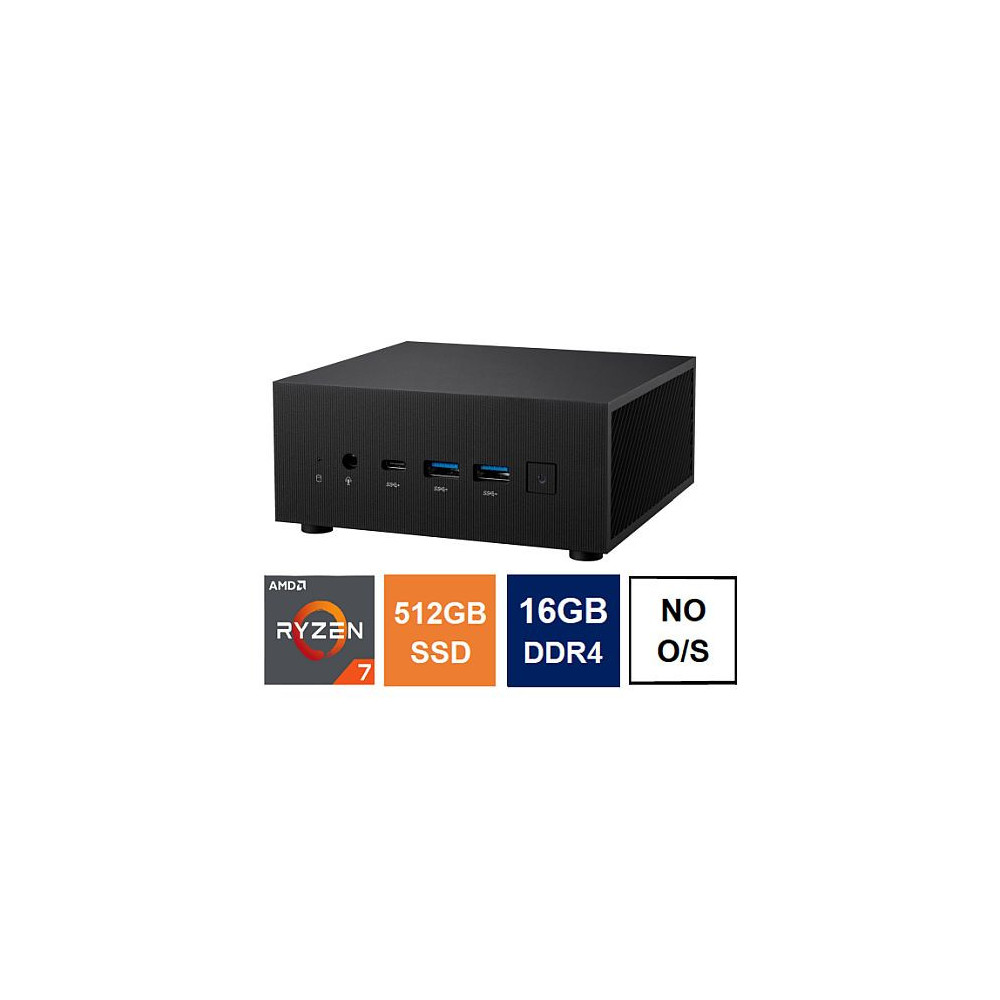 Ryzen 7 5800H, 16GB 3200MHz, 512GB SSD, 2.5G LAN, Wi-Fi 6E, HDMI, DP, USB-C, VESA Mountable, No Operating System