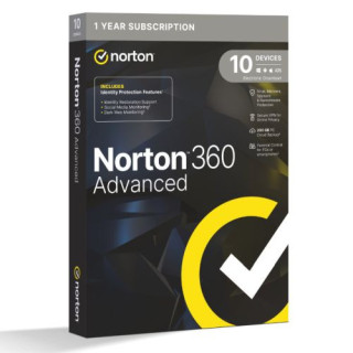 Norton 360 Advanced 1x 10 Device, 1 Year Retail...