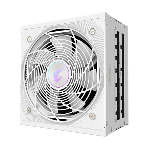 Gigabyte AORUS ELITE ICE 850W White PSU - Fully Modular, 80 PLUS Platinum, ATX 3.1, PCIe 5.0 Ready, 12VHPWR, Silent 120mm FDB Fa