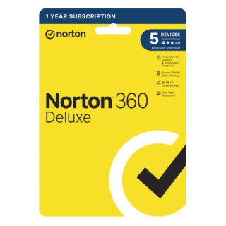 Norton 360 Deluxe 1x 5 Device, 1 Year Retail...