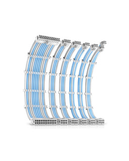 Antec White/Blue PSU Extension Cable Kit - 6...