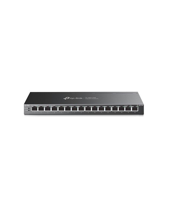 TP-LINK (TL-SG116P) 16-Port Gigabit Desktop Switch with 16-Port PoE+