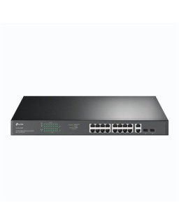 TP-LINK (TL-SG1218MP) 18-Port Gigabit Unmanaged PoE+ Rackmount Switch, 16-Port PoE+, 2 SFP Ports