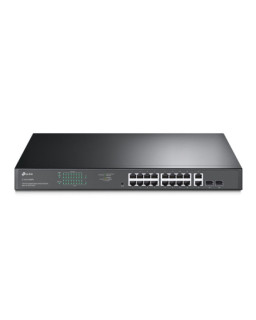 TP-LINK (TL-SG1218MPE) 16-Port Gigabit PoE+ Easy Smart Switch, 2 SFP Ports, Rackmountable