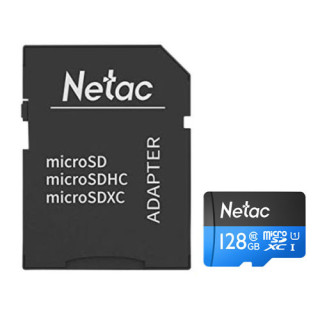 Netac P500 128GB MicroSDXC Card with SD...