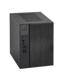 Asrock DeskMeet X300 Barebone PC, Mini ITX, AMD AM4 (X300), DDR4 DIMM, 2x SATA, 1x M.2, VGA, HDMI, DP, USB-C, 500W PSU  - No CPU, RAM, Storage or O/S