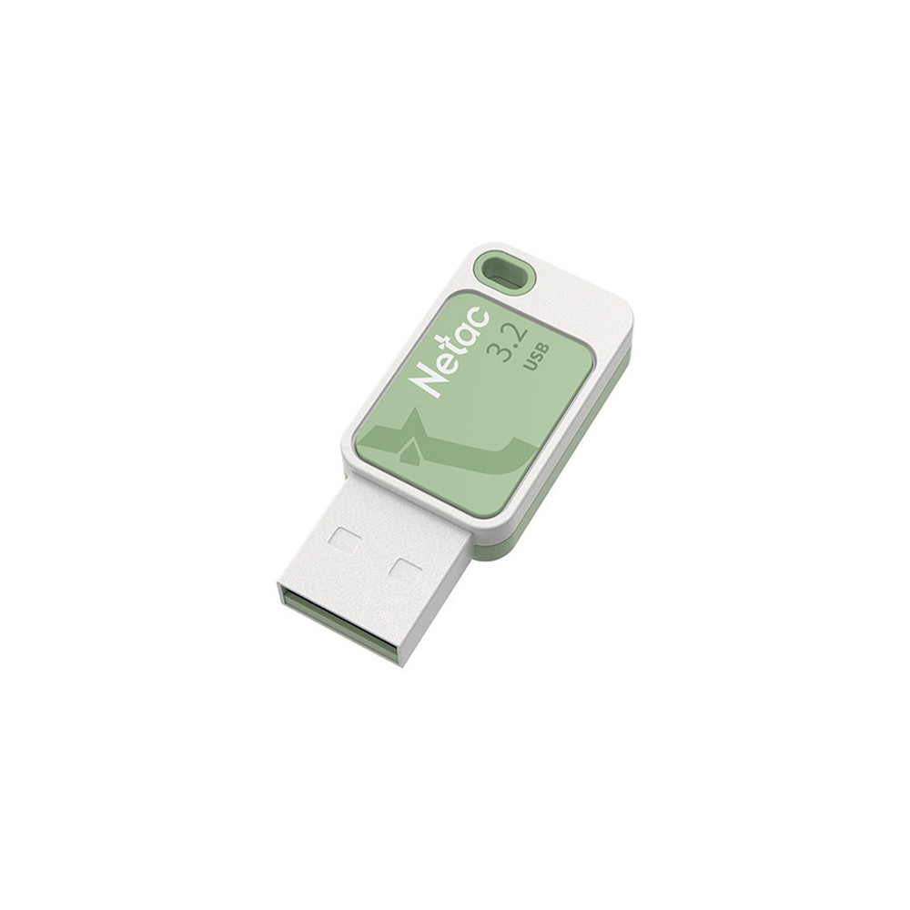 Netac 128GB USB 3.2 Memory Pen, UA31, Key Ring, Smoothies Green