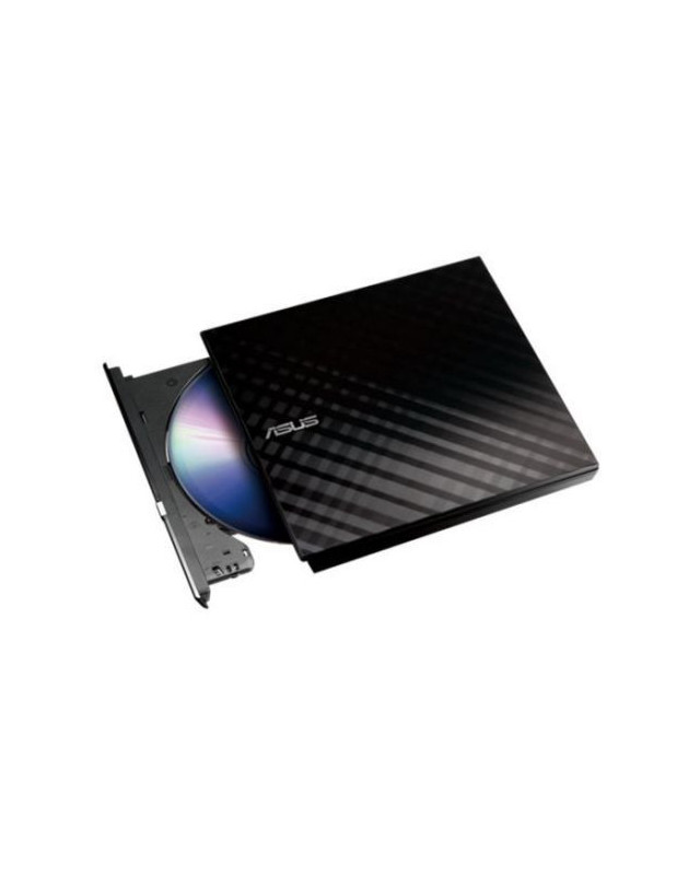 Asus (SDRW-08D2S-U LITE) External Slimline DVD Re-Writer, USB, 8x, Black, Cyberlink Power2Go 8