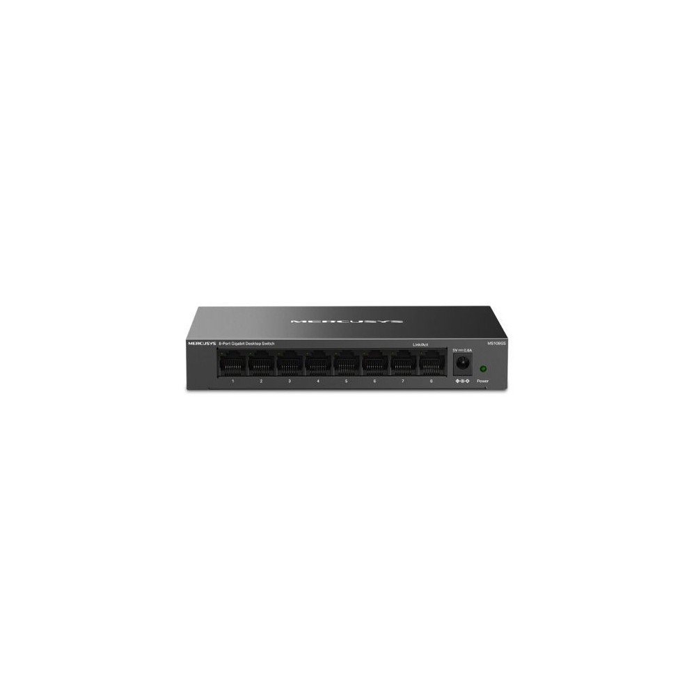 Mercusys (MS108GS) 8-Port Gigabit Unmanaged Desktop Switch, Steel Case