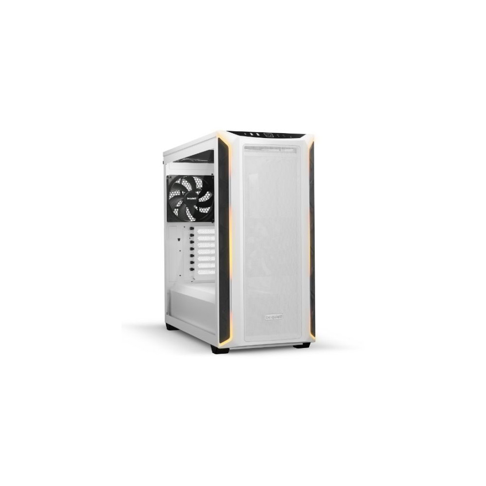 Be Quiet! Shadow Base 800 DX RGB Gaming Case w/ Glass Window, E-ATX, ARGB Strips, Mesh Airflow, Pure Wings 3 Fans, USB-C, White