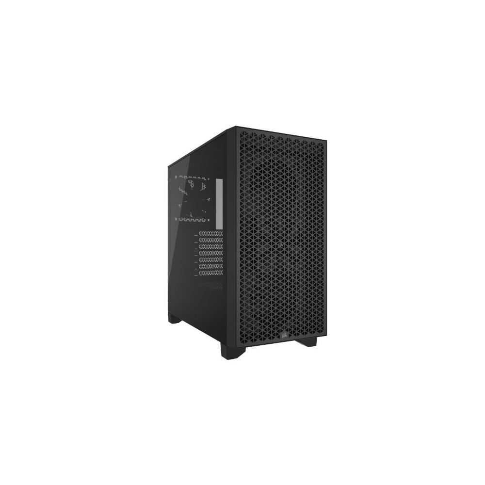Corsair 3000D Airflow Gaming Case w/ Glass Window, ATX, 2x SP120 Fans, GPU Cooling, 4-Slot GPU Support, High-Airflow Front, Blac