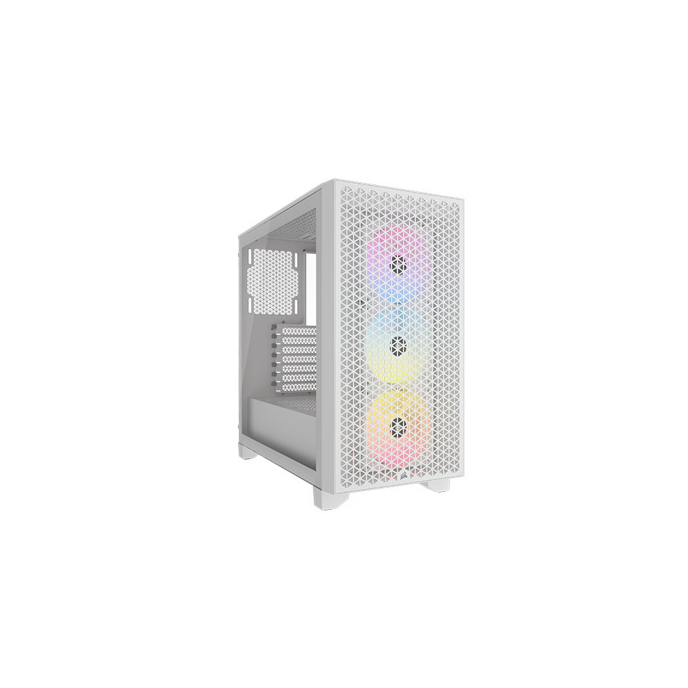 Corsair 3000D RGB Airflow Gaming Case w/ Glass Window, ATX, 3x AR120 RGB Fans, GPU Cooling, 3-Slot GPU Support, High-Airflow Fro