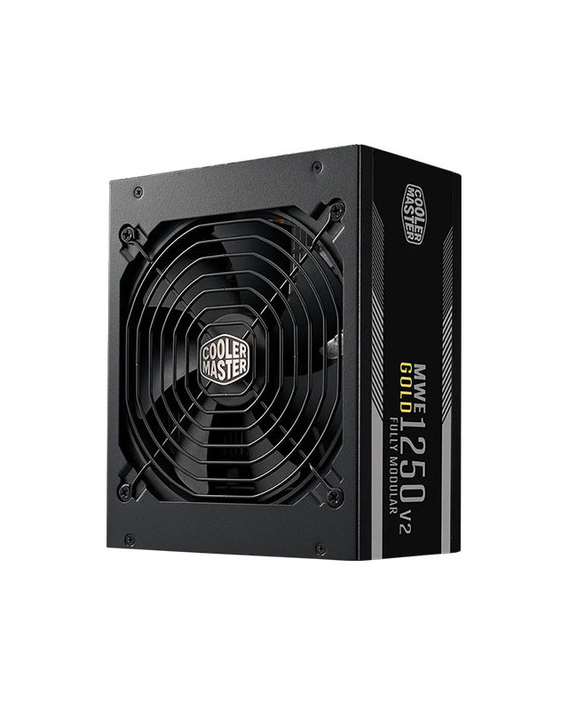 Cooler Master 1250W MWE Gold V2 ATX 3.0 PSU, Fully Modular, FDB Bearing Fan, 80+ Gold