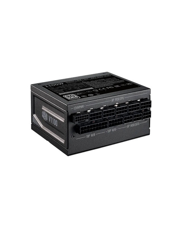 Cooler Master 1100W V SFX Platinum 1100 ATX 3.0 PSU, Fully Modular, FDB Bearing Fan, 80+ Platinum, SFX-to-ATX Bracket