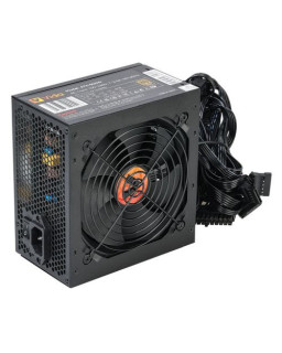 Vida 500W ATX PSU, 80+ Bronze, Fluid Dynamic Ultra-Quiet Fan, PCIe, Flat Black Cables, Power Lead Not Included, Black