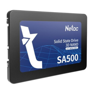 Netac 480GB SA500 SSD, 2.5", SATA3, 3D NAND, R/W 520/450 MB/s, 7mm