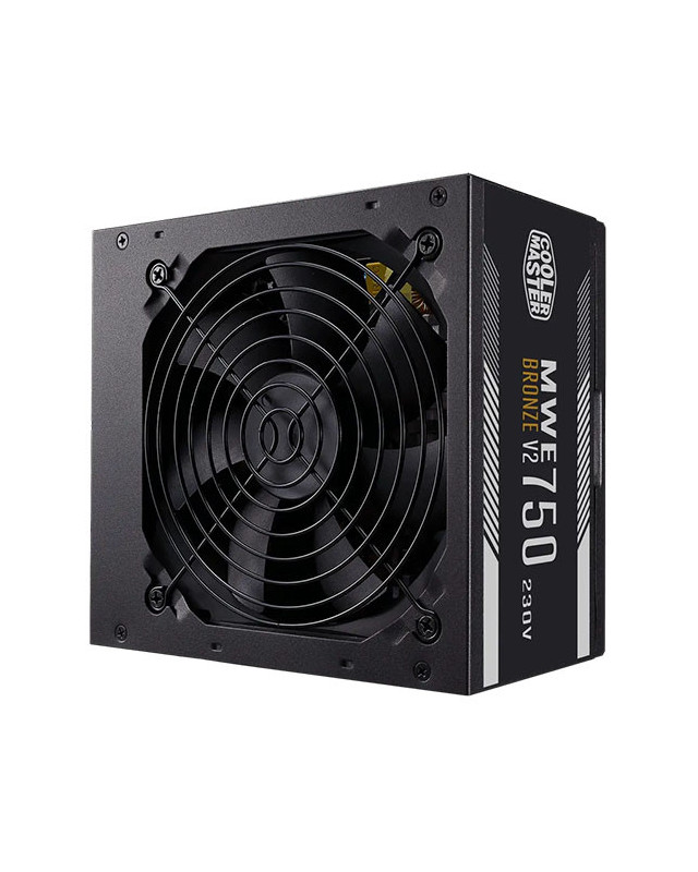Cooler Master 750W MWE Bronze V2 230V ATX 2.52 PSU, Fully Wired, HDB Bearing Fan, 80+ Bronze