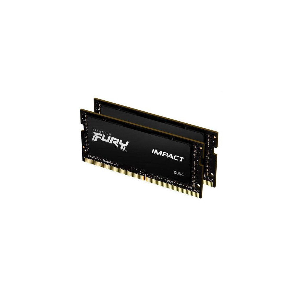 Kingston Fury Impact 32GB Kit (2 x 16GB), DDR4, 3200MHz (PC4-25600), CL20, SODIMM Memory