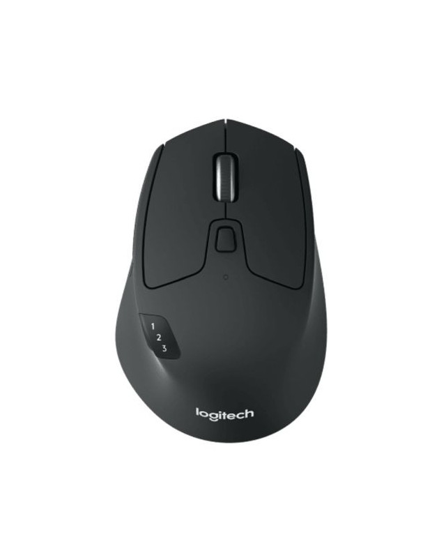 Logitech M720 Triathlon Wireless Optical Mouse, Easy Device Switch, 1000 DPI, 8 Buttons, Hyper Fast Scroll, Black