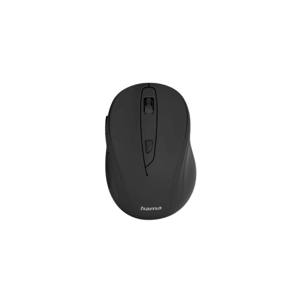 Hama MC-400 V2 Compact Wireless Optical Mouse, 6 Buttons, 800-1600 DPI, Black