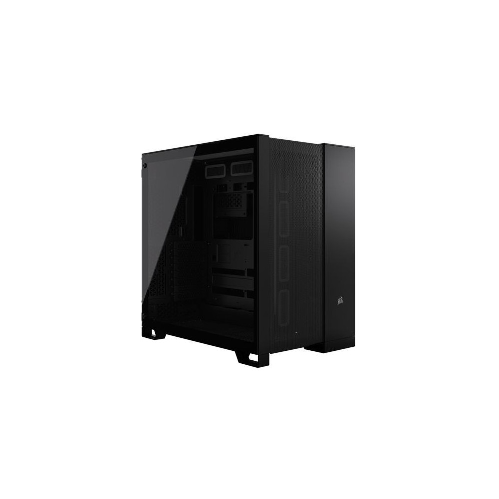 Corsair 6500D Airflow Dual Chamber Gaming Case w/ Glass Window, ATX, Fully Mesh Panelling, USB-C, Asus BTF Compatible, Black