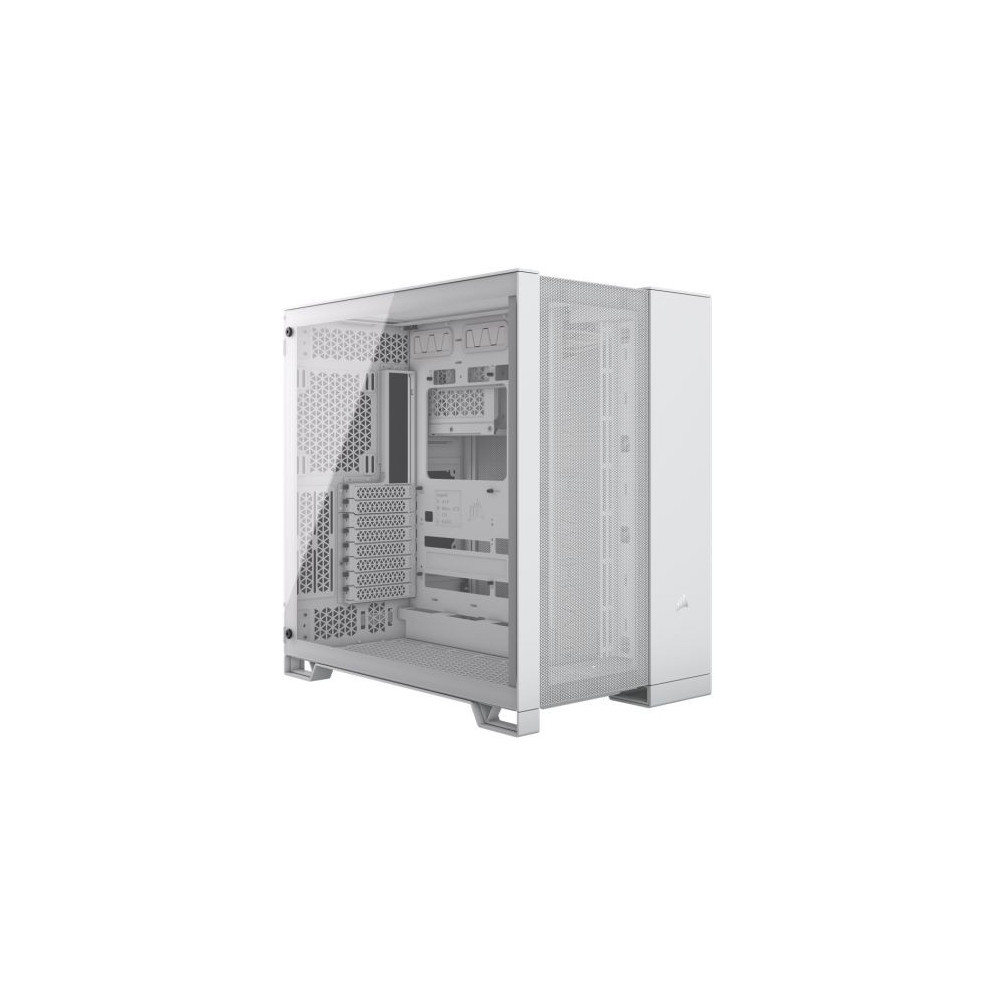 Corsair 6500D Airflow Dual Chamber Gaming Case w/ Glass Window, ATX, Fully Mesh Panelling, USB-C, Asus BTF Compatible, White