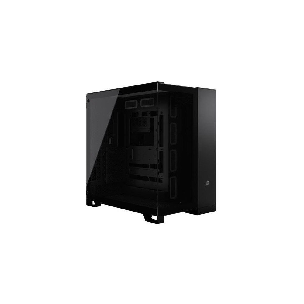 Corsair 6500X Dual Chamber Gaming Case w/ Glass Side & Front, ATX, Mesh Panels, USB-C, Asus BTF Compatible, Black