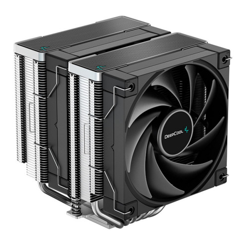 DeepCool AK620 Fan CPU Cooler, Universal Socket, Dual Powerful 120mm FDB PWM Black Fans, 1850RPM, 6 Heat Pipes, 260W Heat Dissip