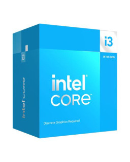 Intel Core i3-14100F CPU, 1700, Up to 4.7GHz, Quad Core, 60W (110W Turbo), 10nm, 12MB Cache, Raptor Lake Refresh, No Graphics
