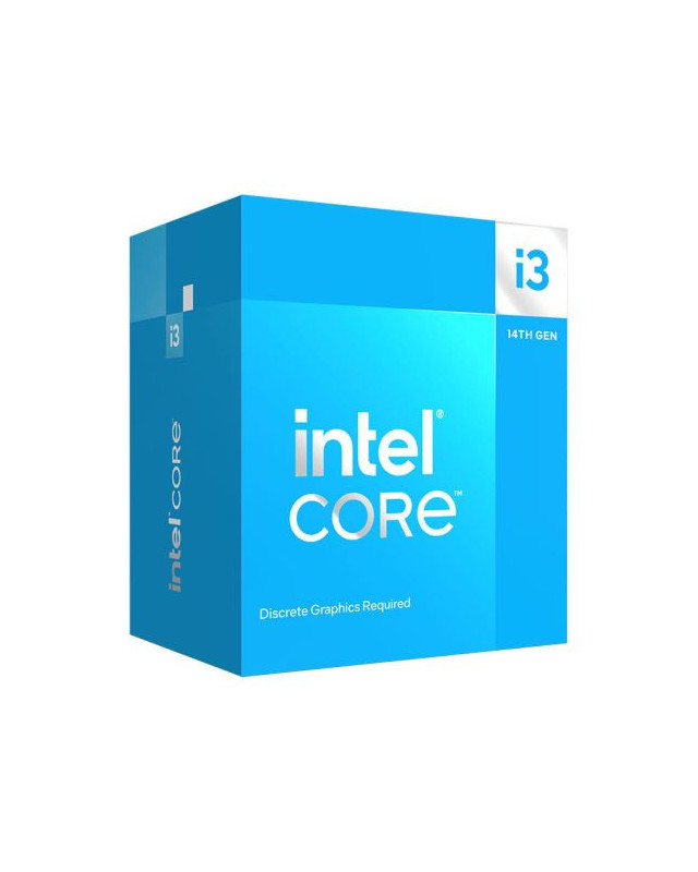 Intel Core i3-14100F CPU, 1700, Up to 4.7GHz, Quad Core, 60W (110W Turbo), 10nm, 12MB Cache, Raptor Lake Refresh, No Graphics