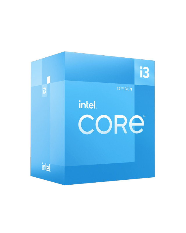 Intel Core i3-12100 CPU, 1700, 3.3 GHz (4.3 Turbo), Quad Core, 60W, 12MB Cache, Alder Lake