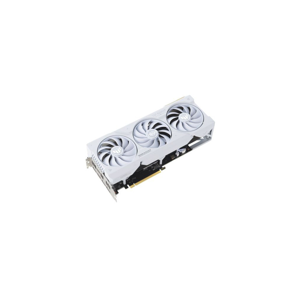 Asus TUF GAMING RTX4070 Ti SUPER OC White, 16GB DDR6X, 2 HDMI, 3 DP, 2670MHz Clock, RGB Lighting, Overlocked