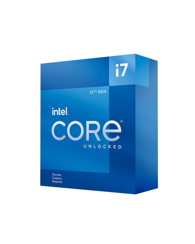 Intel Core i7-12700KF CPU, 1700, 3.6 GHz (5.0 Turbo), 12-Core, 125W (190W Turbo), 10nm, 25MB Cache, Alder Lake, Unlocked, No Graphics, NO HEATSINK/FAN