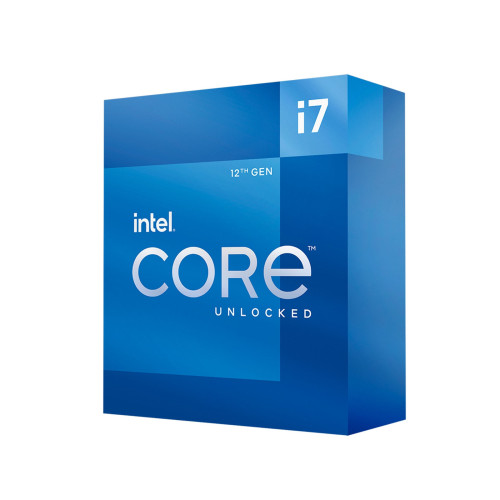 Intel Core i7-12700K CPU, 1700, 3.6 GHz (5.0 Turbo), 12-Core, 125W (190W Turbo), 10nm, 25MB Cache, Unlocked, Alder Lake, NO HEAT