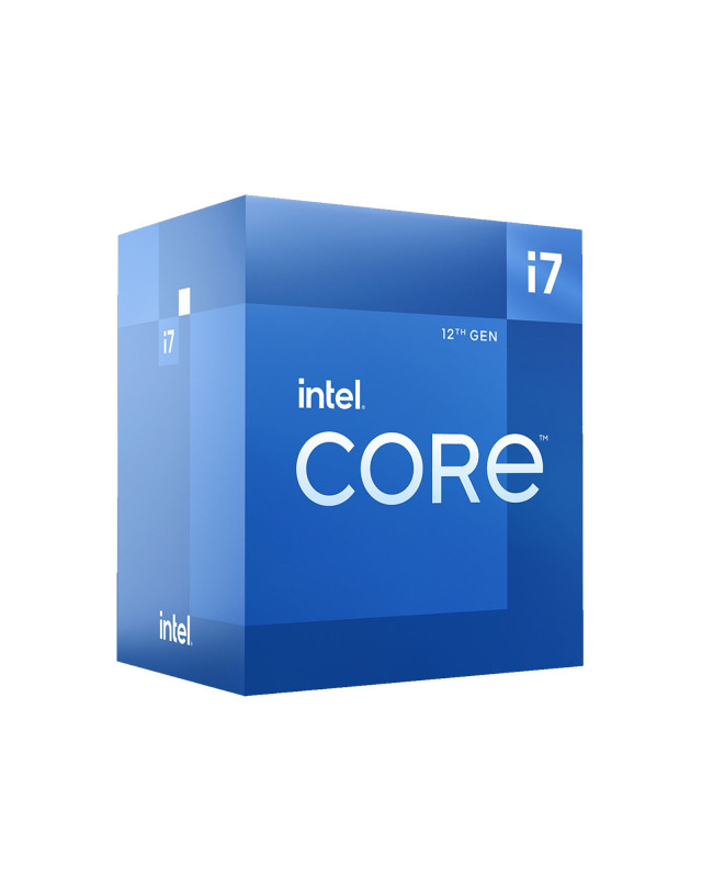 Intel Core i7-12700 CPU, 1700, 2.1 GHz (4.9 Turbo), 12-Core, 65W, 25MB Cache, Alder Lake