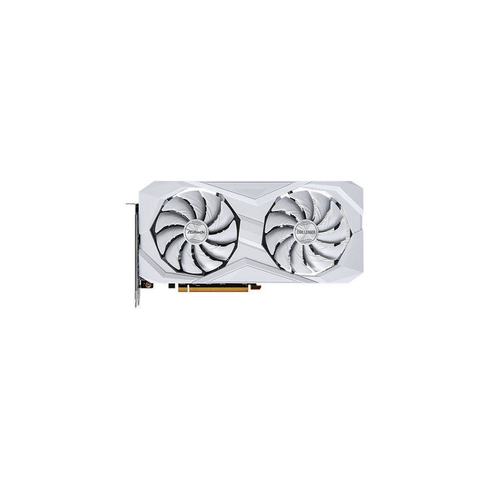 Asrock RX6600 Challenger White  8GB, 8GB GDDR6, HDMI, 3 DP, 2491MHz Clock, 0dB Cooling