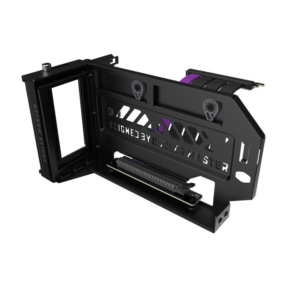 Cooler Master Vertical Graphics Card Holder Kit V3 Black Version, 165mm PCIe 4.0 x16 Riser Cable Included, Compatible with ATX &