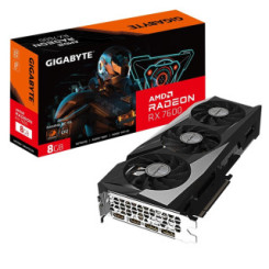 Gigabyte AMD Radeon RX 7600 GAMING OC Graphics Card, 8GB GDDR6, 2048 Streams, 2755 MHz Boost Clock, Triple Fan, RGB, 2x DisplayP