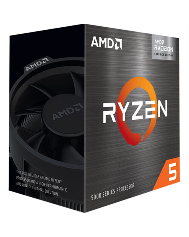 AMD Ryzen 5 5600GT CPU with Wraith Stealth Cooler, AM4, 3.6GHz (4.6 Turbo), 6-Core, 65W, 19MB Cache, 7nm, 5th Gen, Radeon Graphics