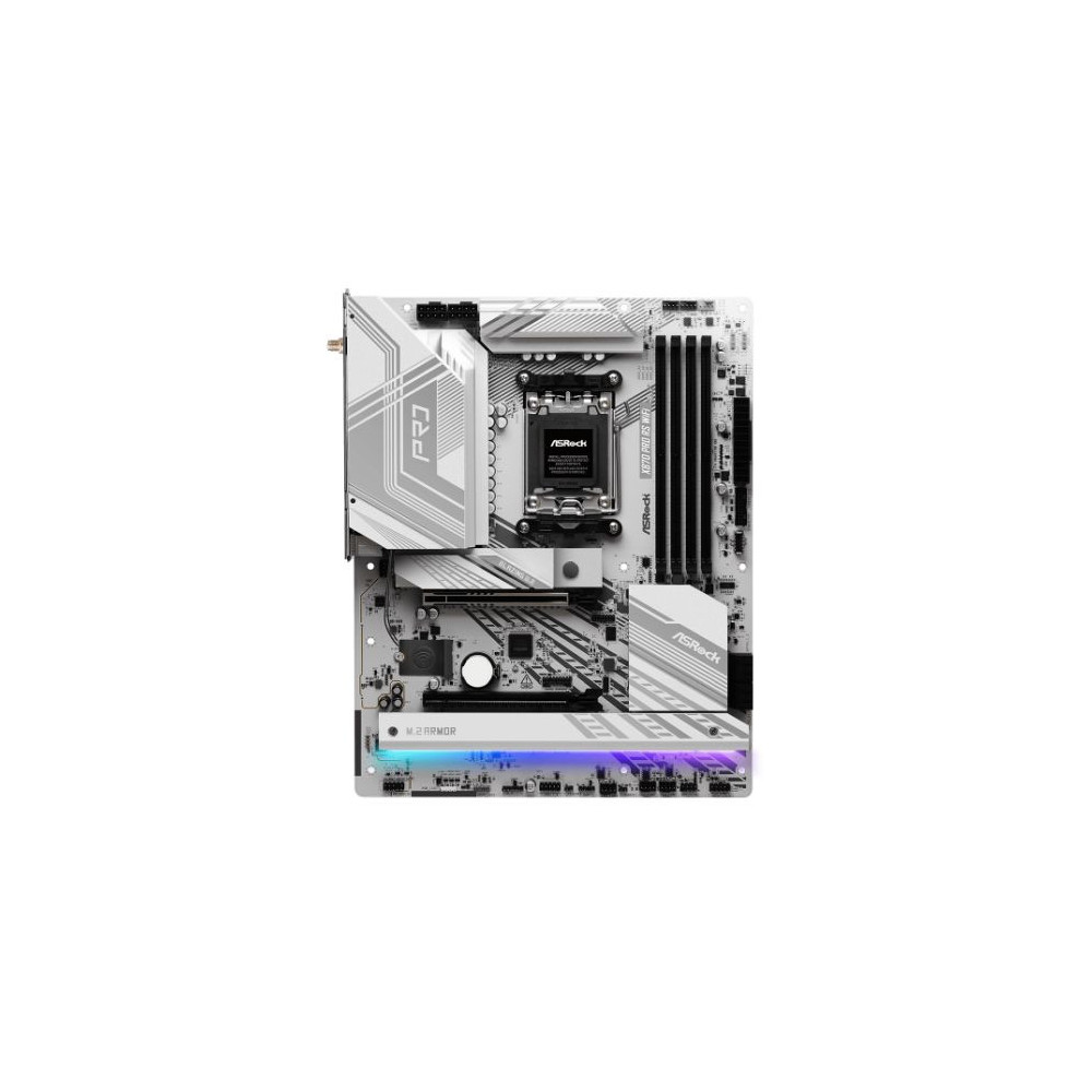 Asrock X870 PRO RS WIFI, AMD X870, AM5, ATX, 4 DDR5, HDMI, 2 USB4, Wi-Fi 7, 2.5G LAN, RGB, 3x M.2