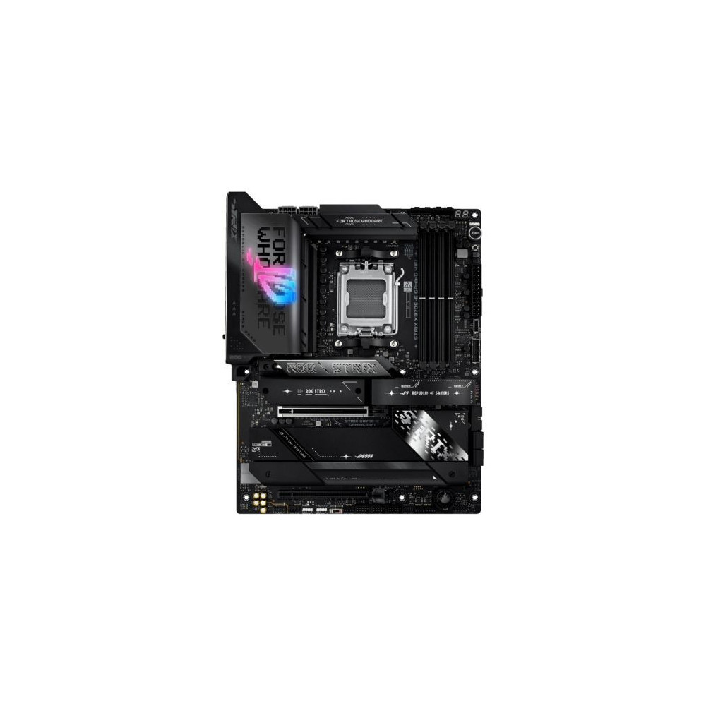 Asus ROG STRIX X870E-E GAMING WIFI, AMD X870E, AM5, ATX, 4 DDR5, HDMI, 2 USB4, Wi-Fi 7, 5G LAN, PD 30W, RGB, 5x M.2