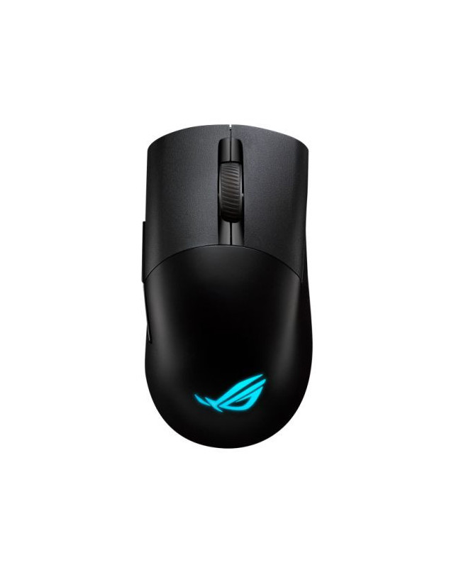 Asus ROG Keris AimPoint Wired/Wireless/Bluetooth Optical Gaming Mouse, 36000 DPI, Swappable Switches, RGB, Mouse Grip Tape