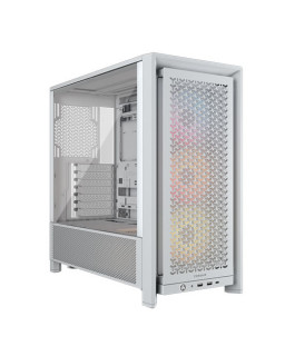 Corsair FRAME 4000D RS ARGB Modular Gaming Case w/ Glass Side, E-ATX, 3x ARGB Fans, InfiniRail Fan Mounting, USB-C, Asus BTF Com