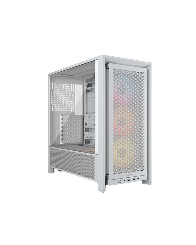 Corsair FRAME 4000D RS ARGB Modular Gaming Case w/ Glass Side, E-ATX, 3x ARGB Fans, InfiniRail Fan Mounting, USB-C, Asus BTF Com