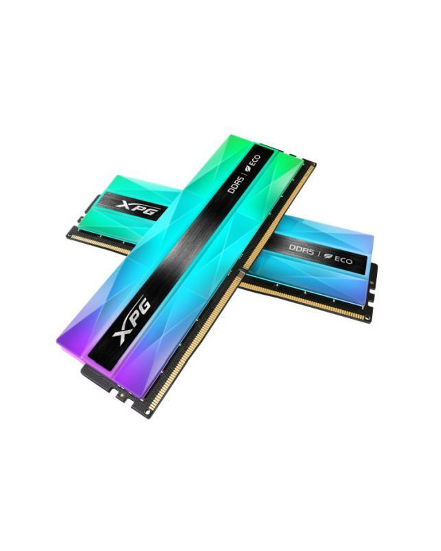 ADATA XPG Lancer Neon RGB 32GB Kit (2 x 16GB), DDR5, 6400MHz, CL32, 1.4V, ECC, PMIC, XMP 3.0, AMD EXPO, DIMM Memory