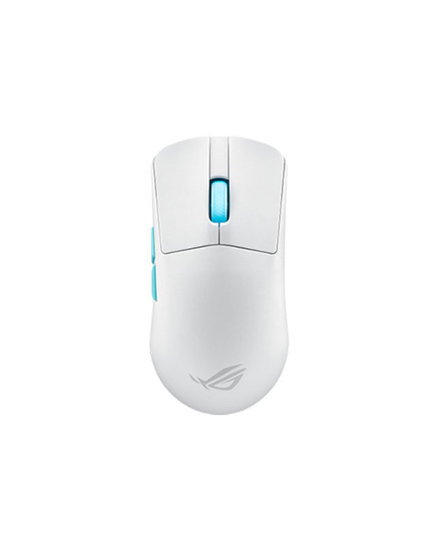 Asus ROG Harpe Ace Aim Lab Edition Gaming Mouse, Wireless/Bluetooth/USB, Synergistic Software, RGB, Mouse Grip Tape, White