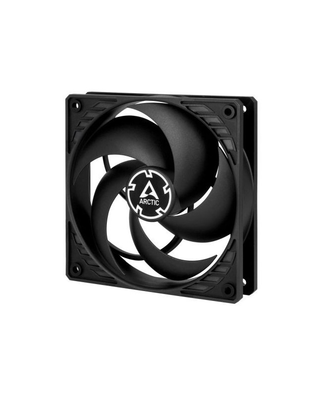 Arctic P12 12cm PWM PST CO Case Fan w/ Cable Splitter for Continuous Operation, Black, Fluid Dynamic, 200-1800 RPM