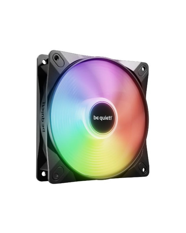 Be Quiet! (BL120) Light Wings LX 12cm PWM ARGB Case Fan, Rifle Bearing, Impeller w/ 16 LEDs, Daisy-Chain, Up to 1600 RPM, Black
