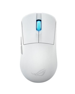 Asus ROG Harpe Ace Mini Gaming Mouse, Wireless/Bluetooth/USB, Ultralight 49g, 42000 DPI, 8000Hz, Esports Approved, Moonlight White